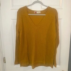 Free People Beach Mustard Yellow Sweater Size Small